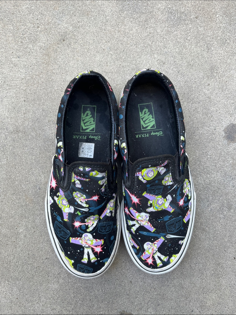 Buzz Lightyear Toy Story Slip On Vans